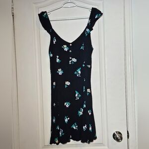 Flutter 90s Style Mini Floral Beach Dress